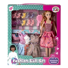 Fashion Doll Playset with Dresses & Accessories